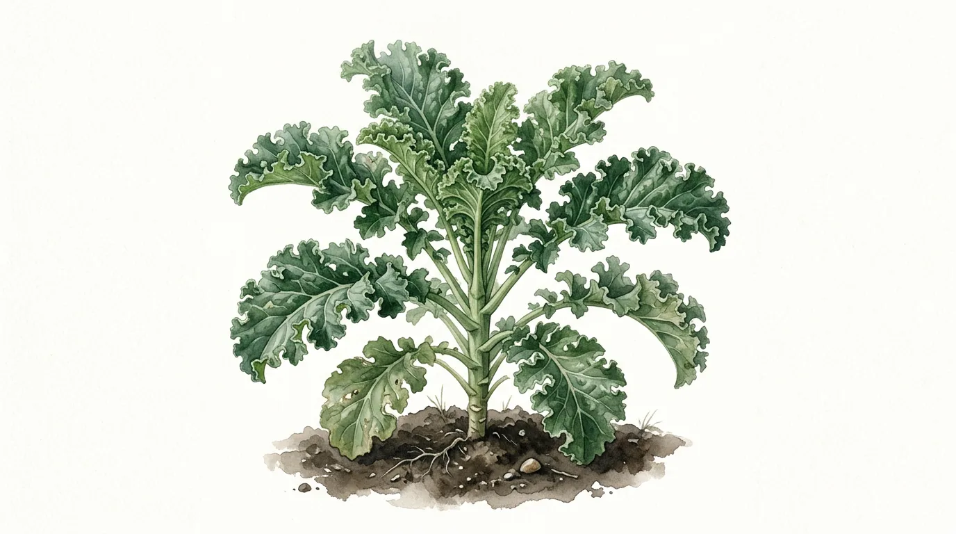 Lehtkapsas (Kale) kasvamas Eesti aias
