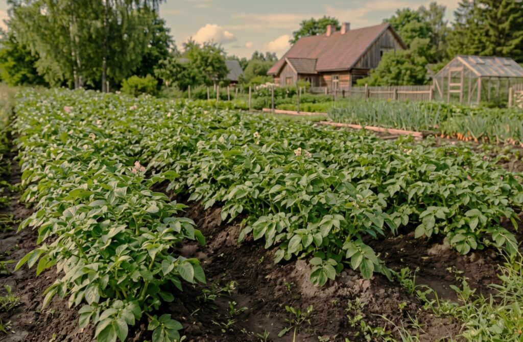 õigesti maikuus mulda pandud kartul võib juba juuni lõpus välja näha sama kaunis nagu juuresoleval pildil